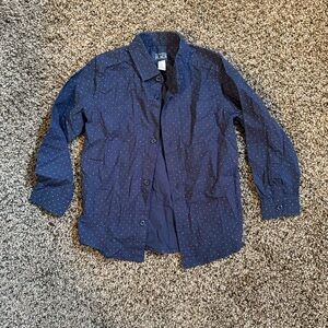 The Children's Place Blue Polka Dot Button Down Shirt